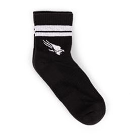 Black/White Stripe Quarter Sock