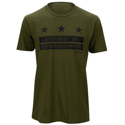 Green District of Cyber Security Star Tee