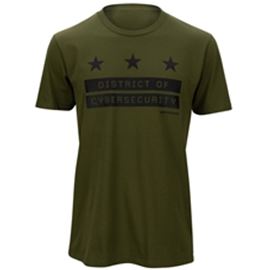 Green District of Cyber Security Star Tee