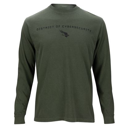 District of Cyber Security Green Falcon Long Sleeve Tee