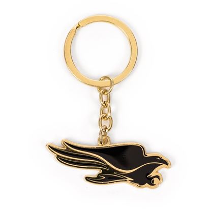 Black &amp; Gold Falcon Keychain