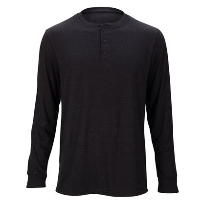 Falcon Henley Tee- Black