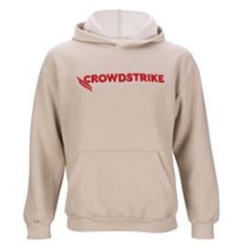 American Apparel Felt Logo Hoodie- Ivory